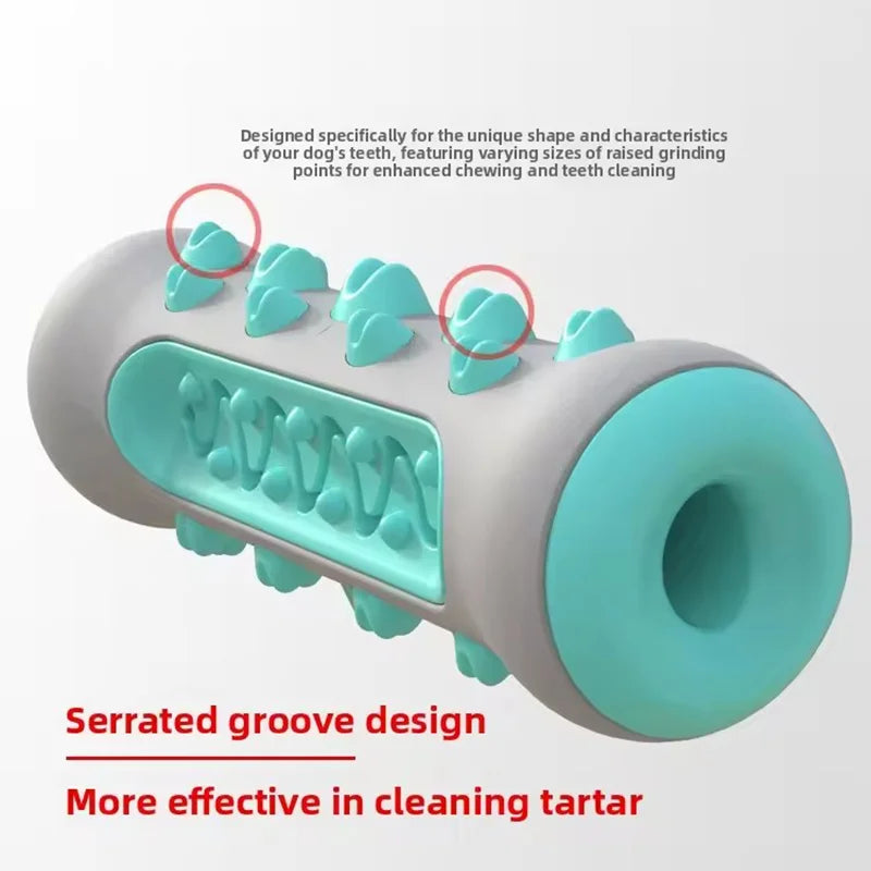 Dog Chew Bone Toy Molar Stick Teeth Cleaning Leak Food Design Self Play Interactive Pet Toy For All Breeds Dogs Relieve Boredom