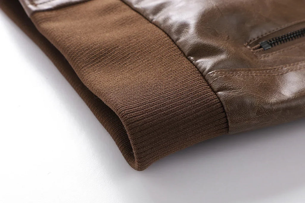 US Size Luxury Quality PU Jacket Men New Winter Faux Two-Piece Hooded Leather Jacket Casual Coat