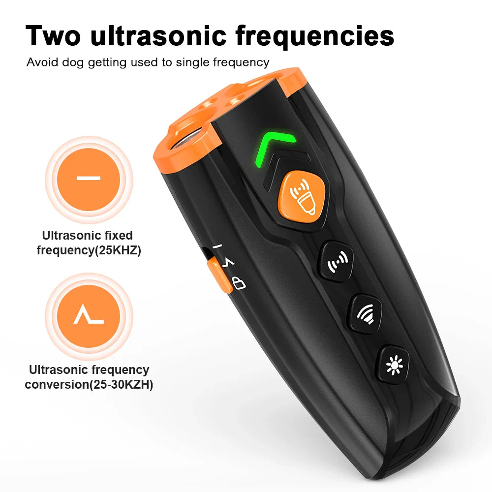 Dog Barking Control Training Device Stops Bark and Bad behavior Long-Range Ultrasonic Training Devices 4 Modes Dog Repeller