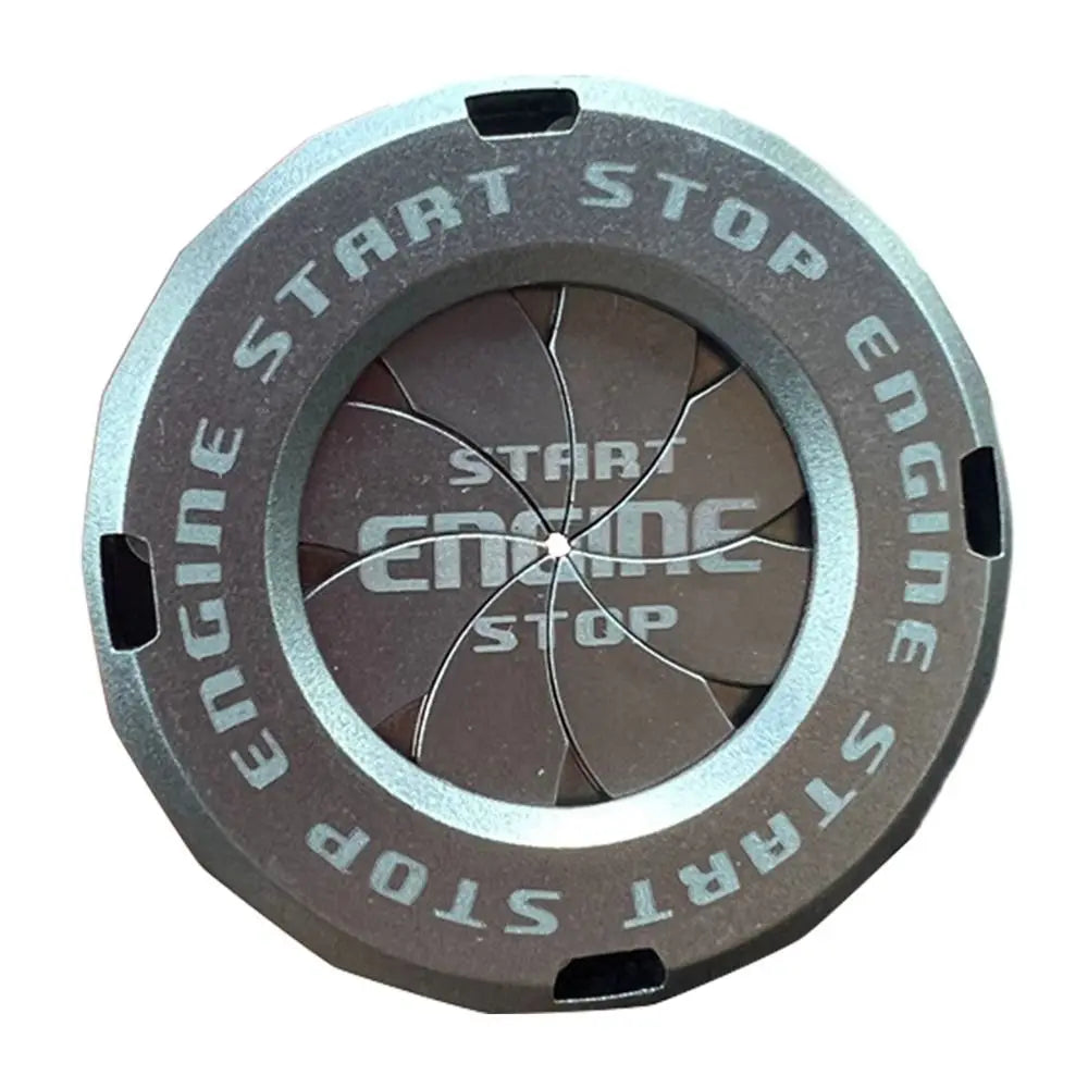 1-Key Start Button Decorative Cap Car Interior Sticker Ignition Device Decor Ring ABS Universal DIY Lock Motorcycle Key Cover