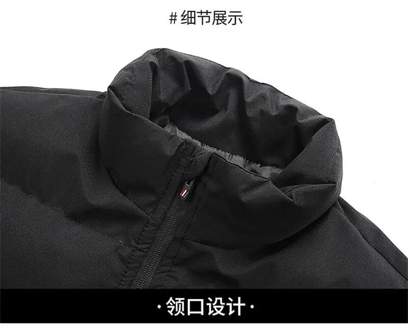 Men Down Jackets High quality Fashion Thick Warm Winter Bomber Jackets Puffer Jackets Parkas Coats Waterproof Mens Winter Coats