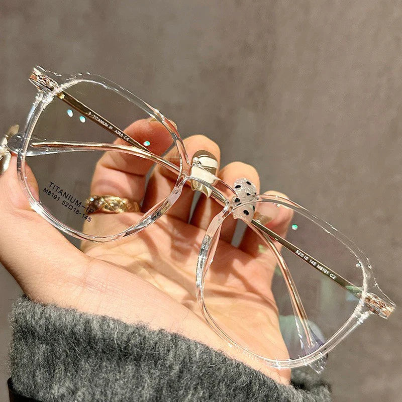 Women's Fashionable Reading Glasses Super Light and Versatile Anti-blue Light Glasses for Middle-aged and Elderly