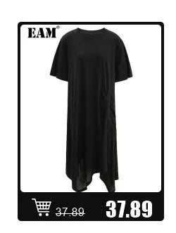 [EAM] Loose Fit Black Asymmetrical Big Size Sweatshirt New Turtleneck Long Sleeve Women Big Size Fashion Tide Spring 2026 OA869