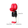 NORTHUEINS 18cm Resin Balloon Dog Sculptures Statue Street Culture Figurine Creative Animal Dolls Home Desktop Decor Accessories