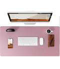 Large Mouse Pad,Office Desk Mat, Leather Desk Pad Protector, Non-Slip PU Leather Desk Blotter, Laptop Desk Pad
