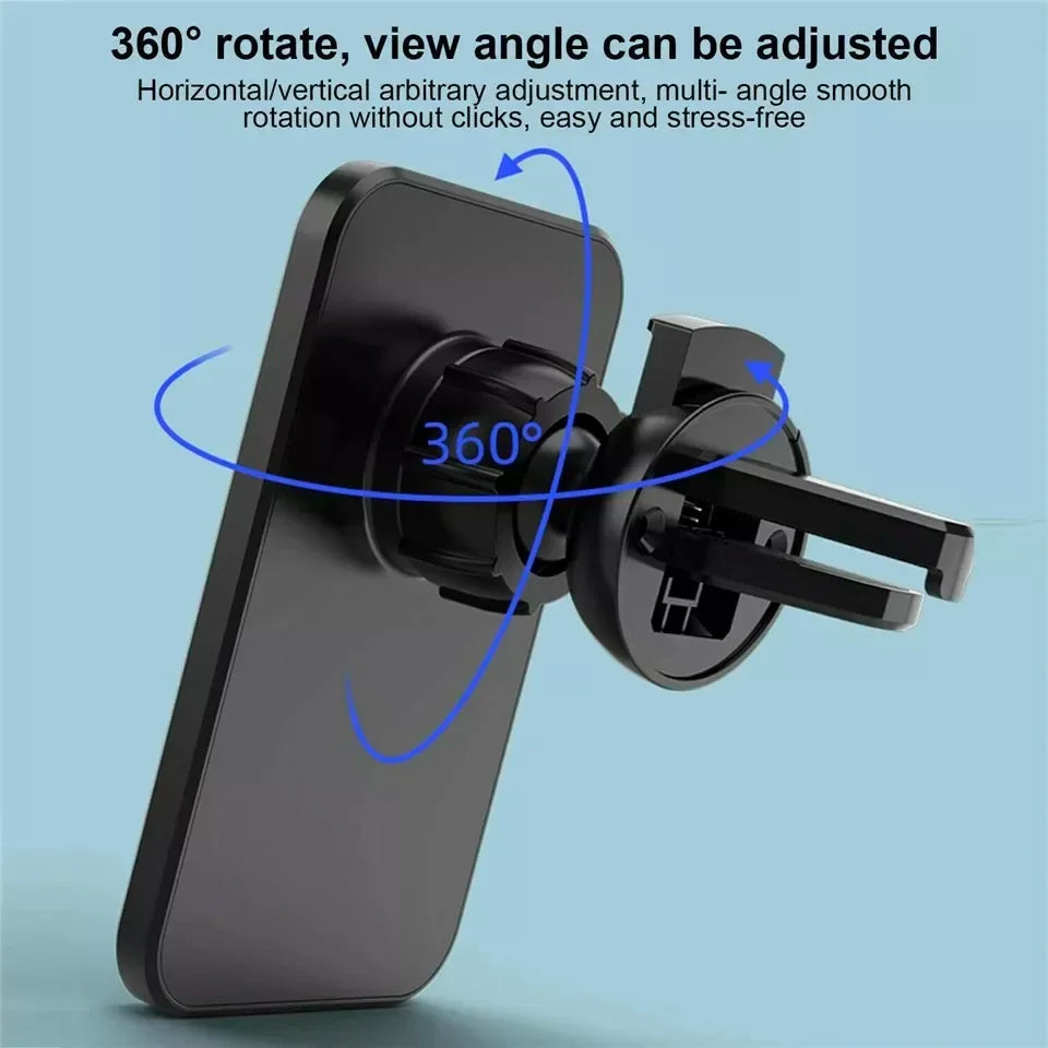 UYUXIO 30W Wireless Charger Magnetic Car Phone Holder for iPhone 16 15 14 13 Pro Max 12 Fast Charging Magnet Induction Adapter