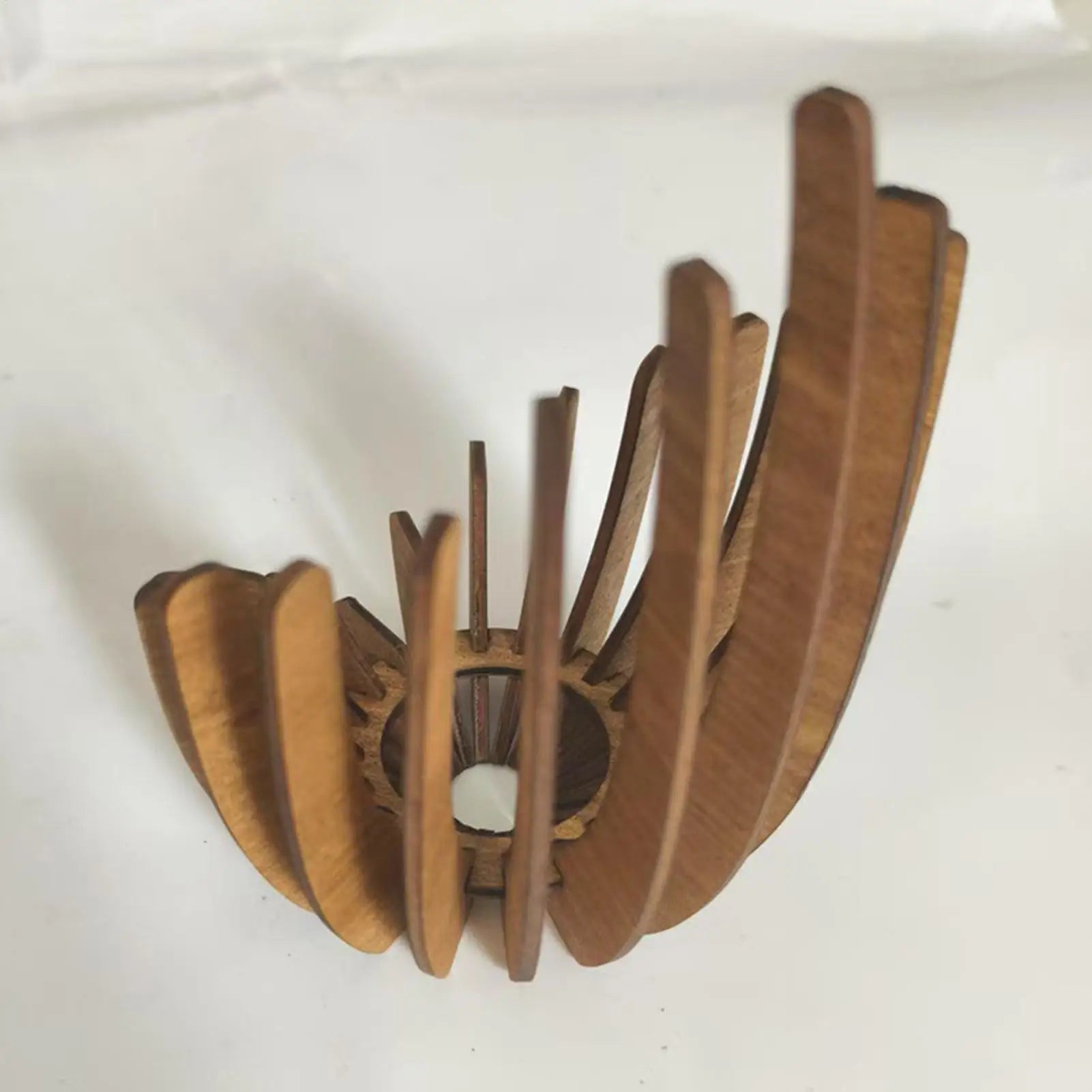 Wooden Candle Holder Lotus-Shaped Candle Holder Wooden Creative Candlestick without Candles DIY Wooden Candle Holder Decoration