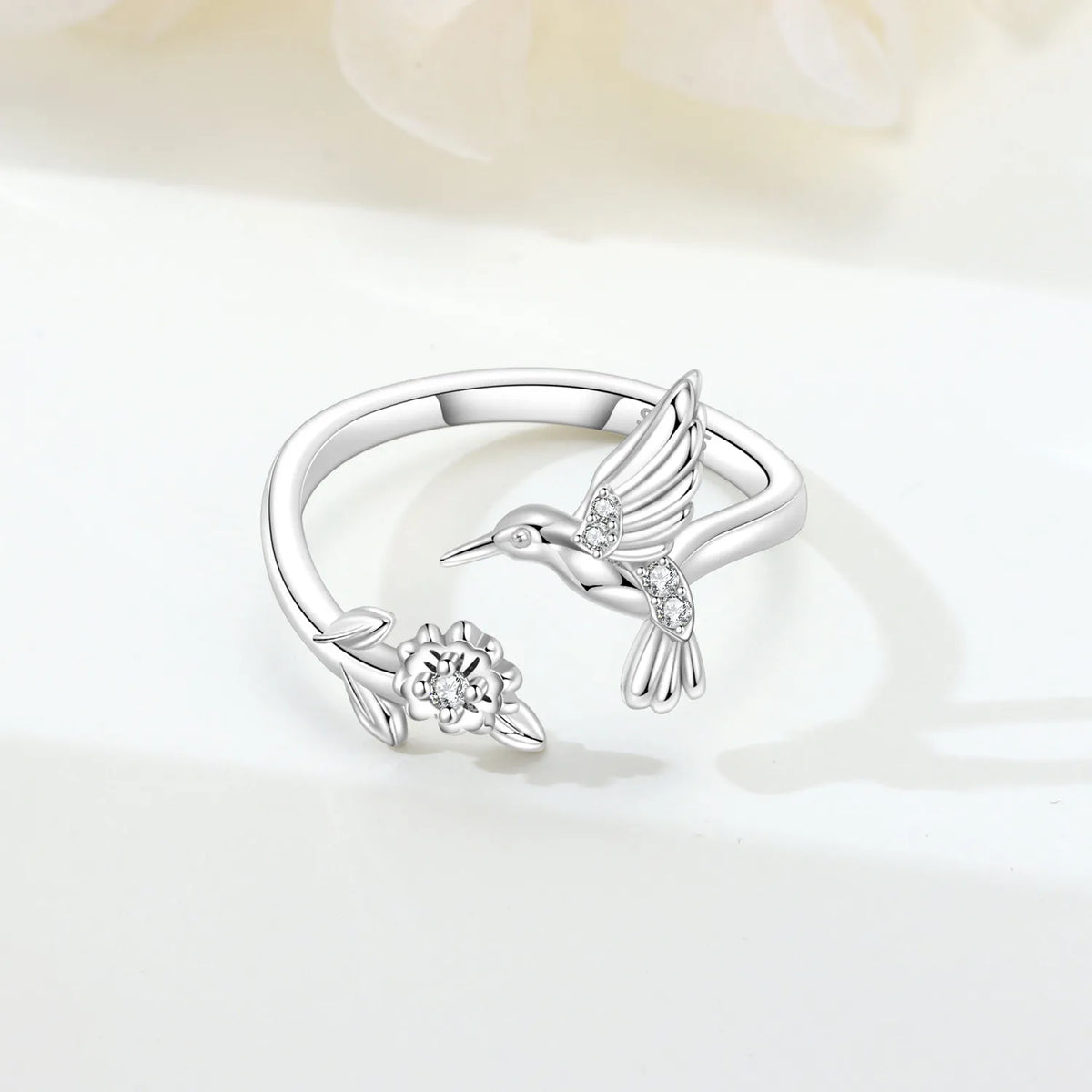 Original 925 Sterling Silver Open Ring Exquisite Panda Dolphin Adjustable Ring Original Daily Fine Jewelry Women Birthday Gifts