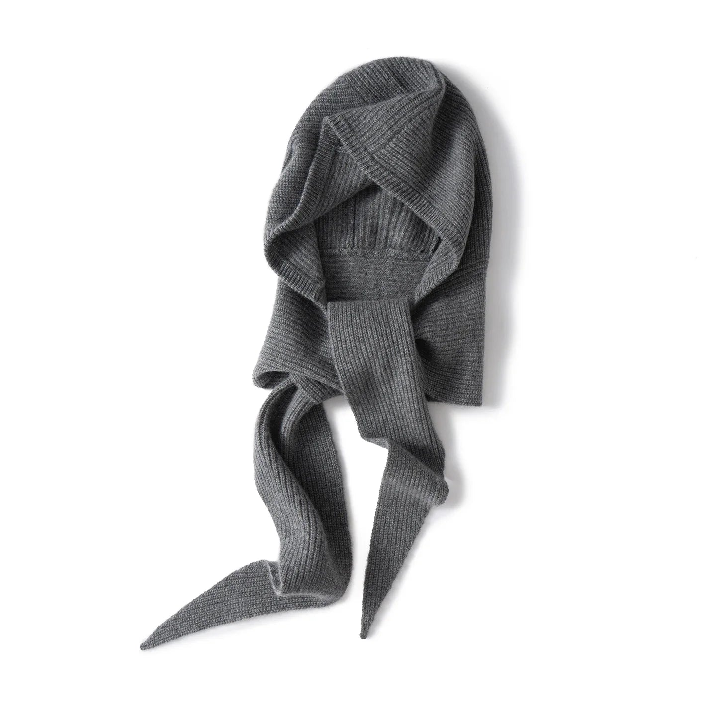 TLOML Women‘s 100% Cashmere Hat Scarf Integrated Cashmere Hat  Autumn Winter Soft Warm Cashmere Knitwear Luxury Scarf Hat