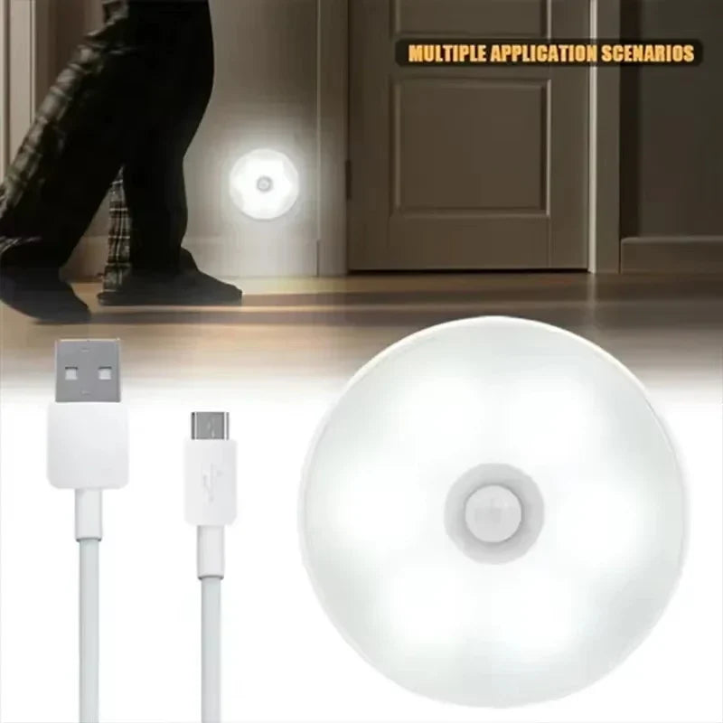 Rechargeable Motion Sensor Night Light,LED Closet Light,Cabinet Light,Wall Light for Kitchen,Bedroom,Bathroom,Hallway,Stairs