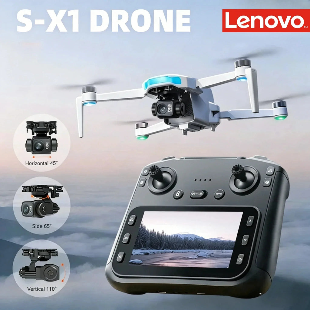Lenovo Drone With screen RC 8K Professional HD Aerial Photography GPS Laser obstacle avoidance Three-axis gimbal Aircraft