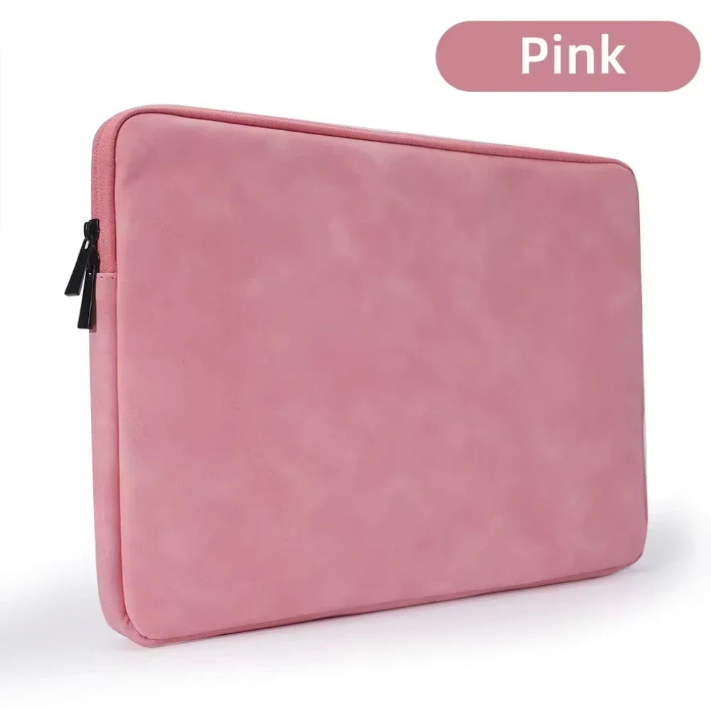 PU sheepskin leather fabric Waterproof Leather 9.7-15.6 inch Tablet PC Carrying Case Protective  Notebook Shockproof Cover