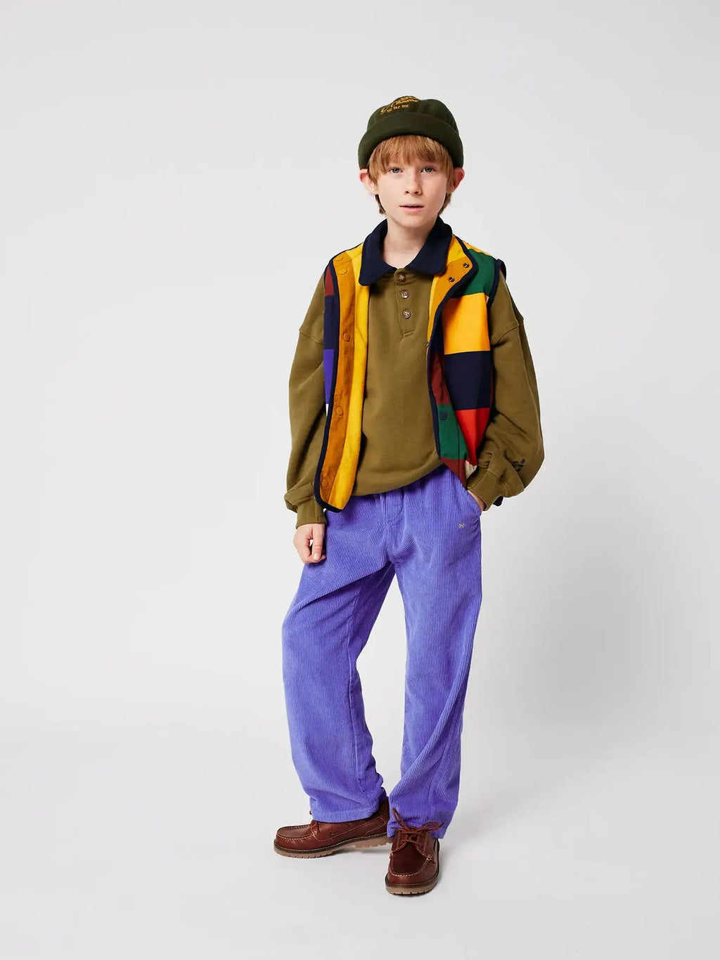 2025 New Polo Corduroy Suit Autumn Winter Boys Girls Pants Sweatshirt Cartoon Printed Kids Children's Clothes Outwear Jackets