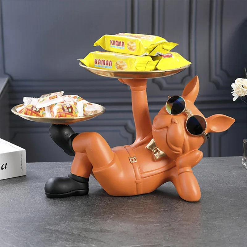 Home Decor Bulldog Animal Figurines Cool Dog Statue Sculpture Living  Study Room Bedroom Decor Interior Decoration Accessories