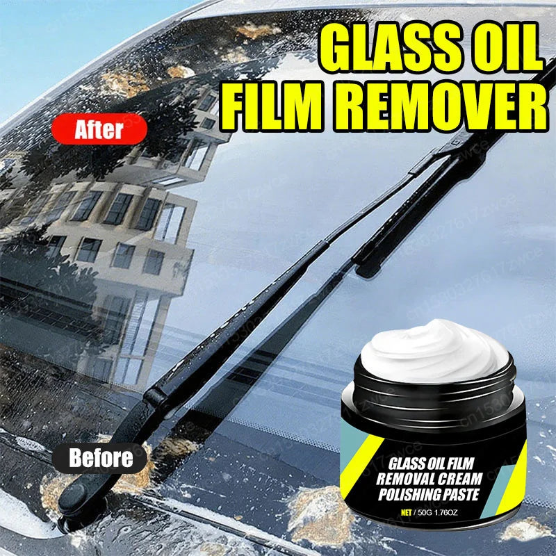 Car Glass Polish Coating Kit for Windshield Oil Film Removal Paste Car Glass Water Repellent Anti Rain Hydrophobic Cleaning Kits