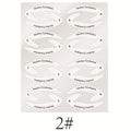 4 Sheets Quick Stencils Eyeliner Eye Makeup Shaping Auxiliary Stickers Eyeshadow Eyebrows Styling Drawing Template Guide Card