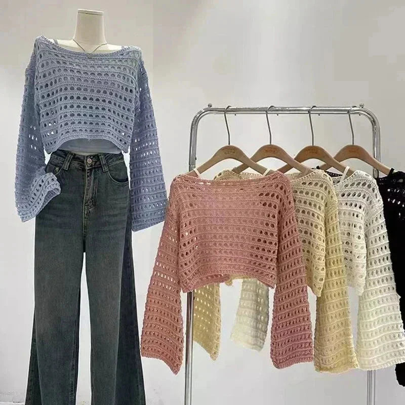 Women’s crochet knit beach cover up