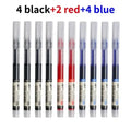 10Pcs/set High Quality Needle Type Gel Pens Straight Liquid Ballpoint Pen Kawaii Stationery School Office Supplies Writing