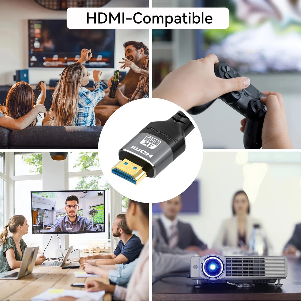HDMI Cable 4K 60Hz HDMI-Compatible Ultra HD 1080P 120Hz High Speed Video Audio HDMI 2.0 Cable For PS4 TV Laptop Monitor Rtx3080
