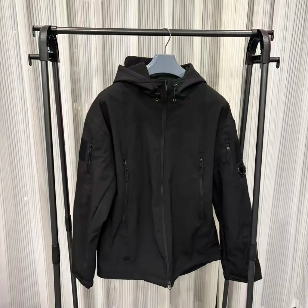 Men's Stormtrooper Jacket Windproof, Warm, Waterproof, Velvet Hooded Jacket Cycling Jacket Mountaineering Jacket Winter Jacket