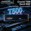 Crucial T500 1TB PCIe Gen4 NVMe M.2 SSD 7300MB/s High Speed Gaming Drive,Fit PS5 Laptop PC,OEM Original CT1000T500SSD8