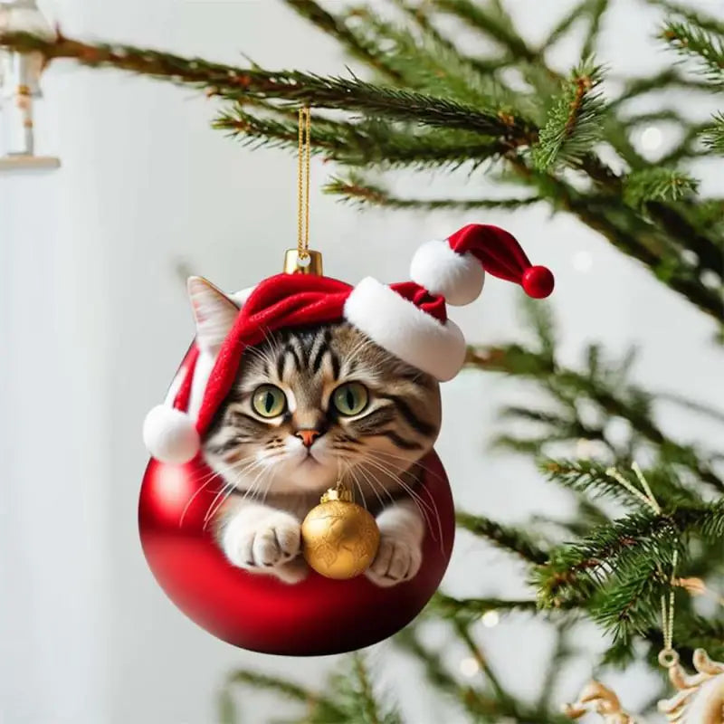Cartoon Cute Dog Christmas Ornaments Fun Dachshund Dog Hanging Decoration Xmas Tree Graphic Design Pendant Home Car Decor