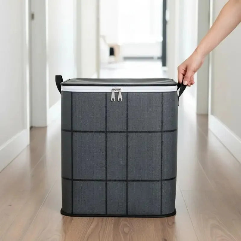 1PCS Large Capacity Foldable Storage Organizer Bag Sturdy for Clothes Bedding Blankets Home Organization Solution