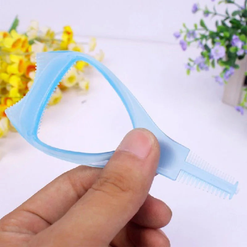 3 Pack Mascara Shield Guard Makeup Eyelash Applicator Cosmetic Mascara Guide Separator Upper Lower Lash Comb Helper Tool