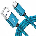 USB A to iPhone 15 Nylon Braided Cable Fast Charger Cord for Huawei Samsung Galaxy S22 Android Phone  Charger Cable Accessories