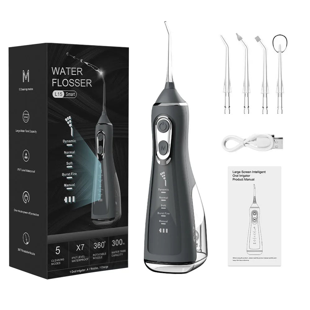 Household electric arterial irrigation device, convenient dental beauty device, water flosser, dental calculus irrigator, oral c