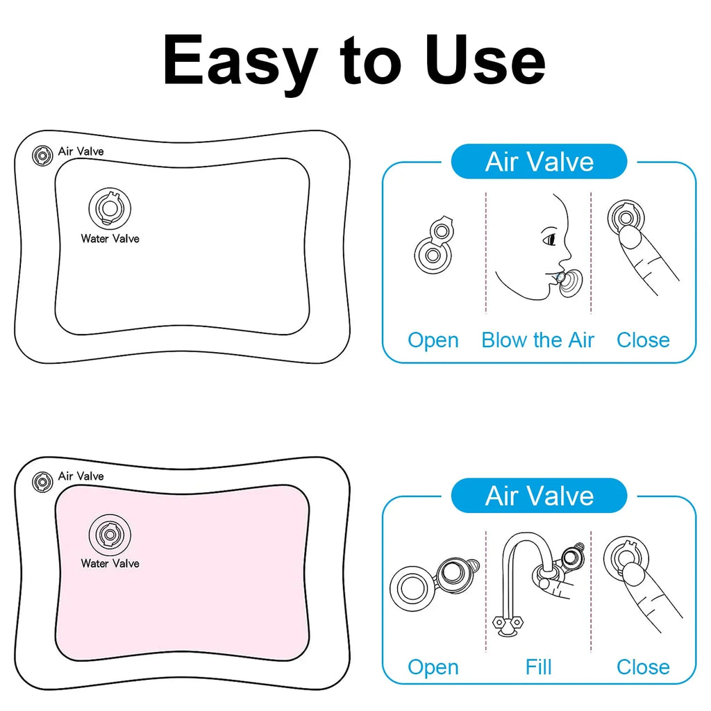 1PC Pet Water Play Mat Interactive Cat Toy Inflatable Sensory Splash Mat for Cats Dogs Indoor Enrichment Exercise Training Toy