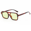 Hiking Camping 2024 New Double Beam Anti Light Glasses Personalized Small Frame Retro Glasses Y2K UV400 Outdoor Glasses Female
