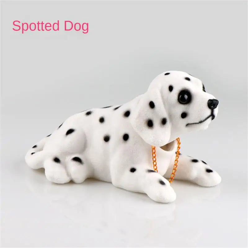 Car Ornament Shaking Dog Nodding Puppy Doll Cute Auto Dashboard Interior Decoration Shakes Head Bobblehead Dog Home Furnishings