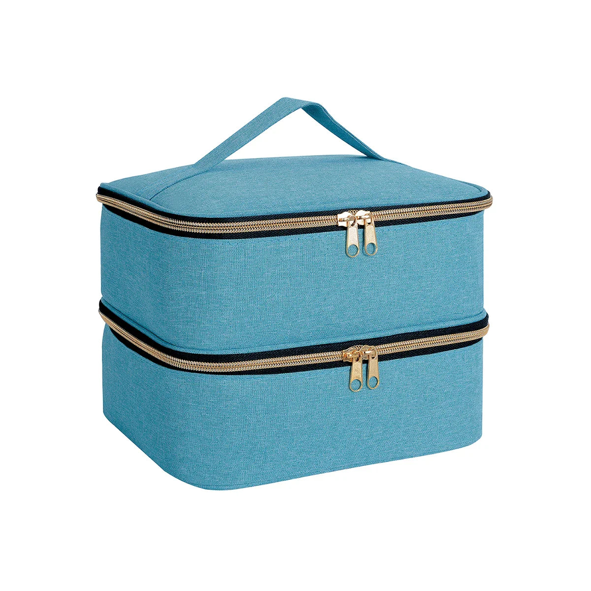 Nail polish storage device Handheld double-layer beauty storage device Handbag for girls and women Nail art, essential oil