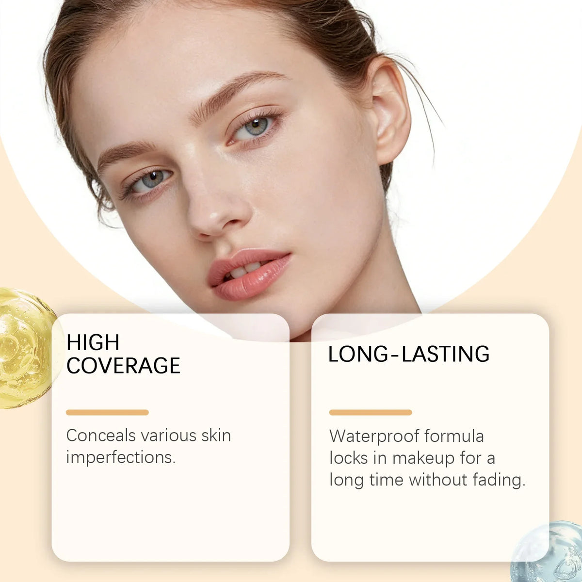 Soft Matte Cream Concealer High Coverage Cover Facial Spots, Acne Scars, Freckles and Tear Troughs Long Lasting Makeup Cosmetics