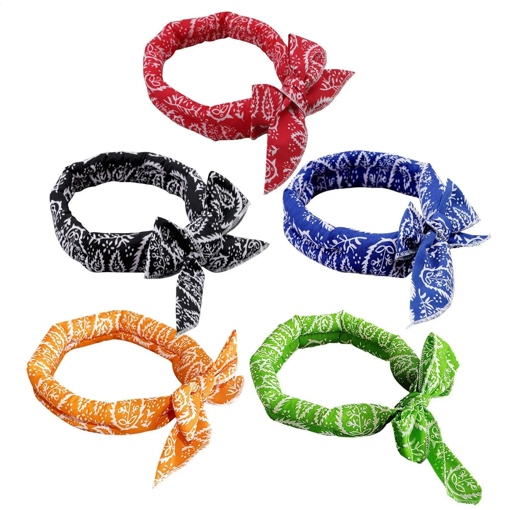 Pet Cooling Scarf Cute Dog Cooling Bandana Adjustable Fast Cooling Cat Cooling Ice Scarf Reusable Cat Collar Pet supplies