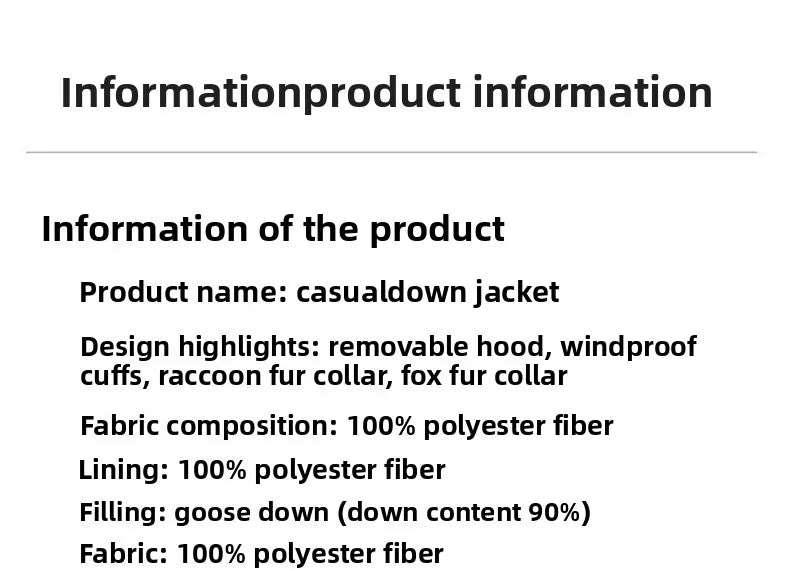 High Brand White Goose Down Jacket Coat Parka Men's Clothing Winter Padded Puffer Jackets Luxury Hooded Padding Outerwear HWY309