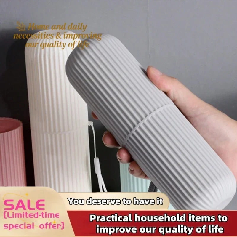 1/4Pcs Travel Camping Storage Box Organizer Travel Toiletries Storage Cup New Creat table Toothbrush Protect Holder Cup Case