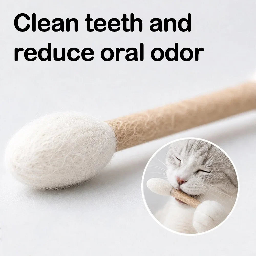 Creative Large Catnip Cotton Swab Rope Toys Kitten Chew Stick Teeth Cleaning Grinding Bite Durable Interactive Cat Toy