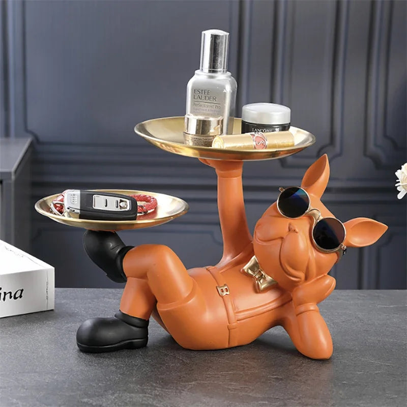 Home Decor Bulldog Animal Figurines Cool Dog Statue Sculpture Living  Study Room Bedroom Decor Interior Decoration Accessories