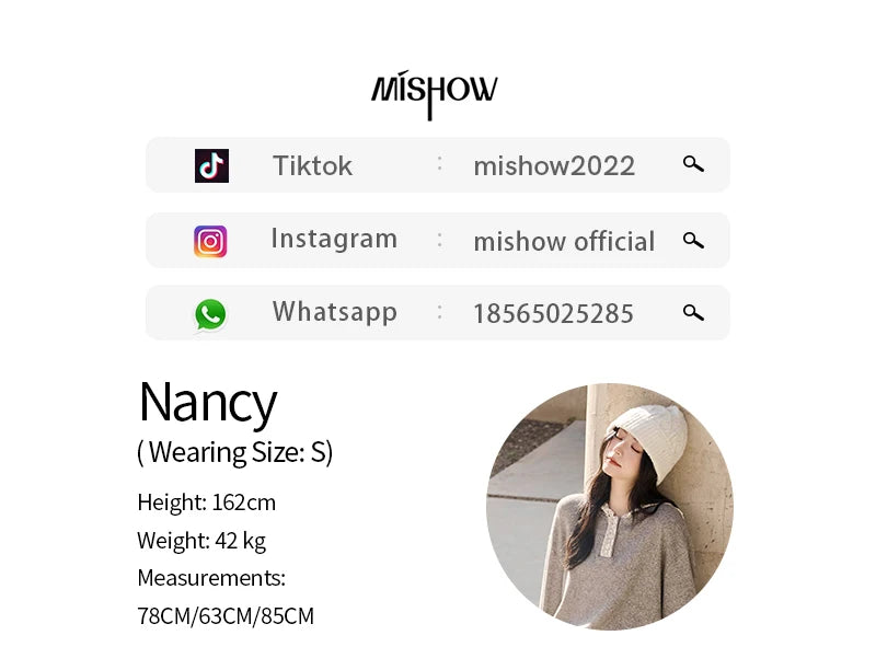 MISHOW Women's Sweatshirt Wide Leg Pants Separately 2025 Fall Winter Lace Splicing Hooded Casual Elastic Waist Pants MXD34V0098