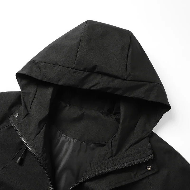CHRLCK Unisex Outdoor Waterproof Jacket Windbreaker Coat Autumn Breathable Fishing Camping Windproof Jackets Men Women Clothing