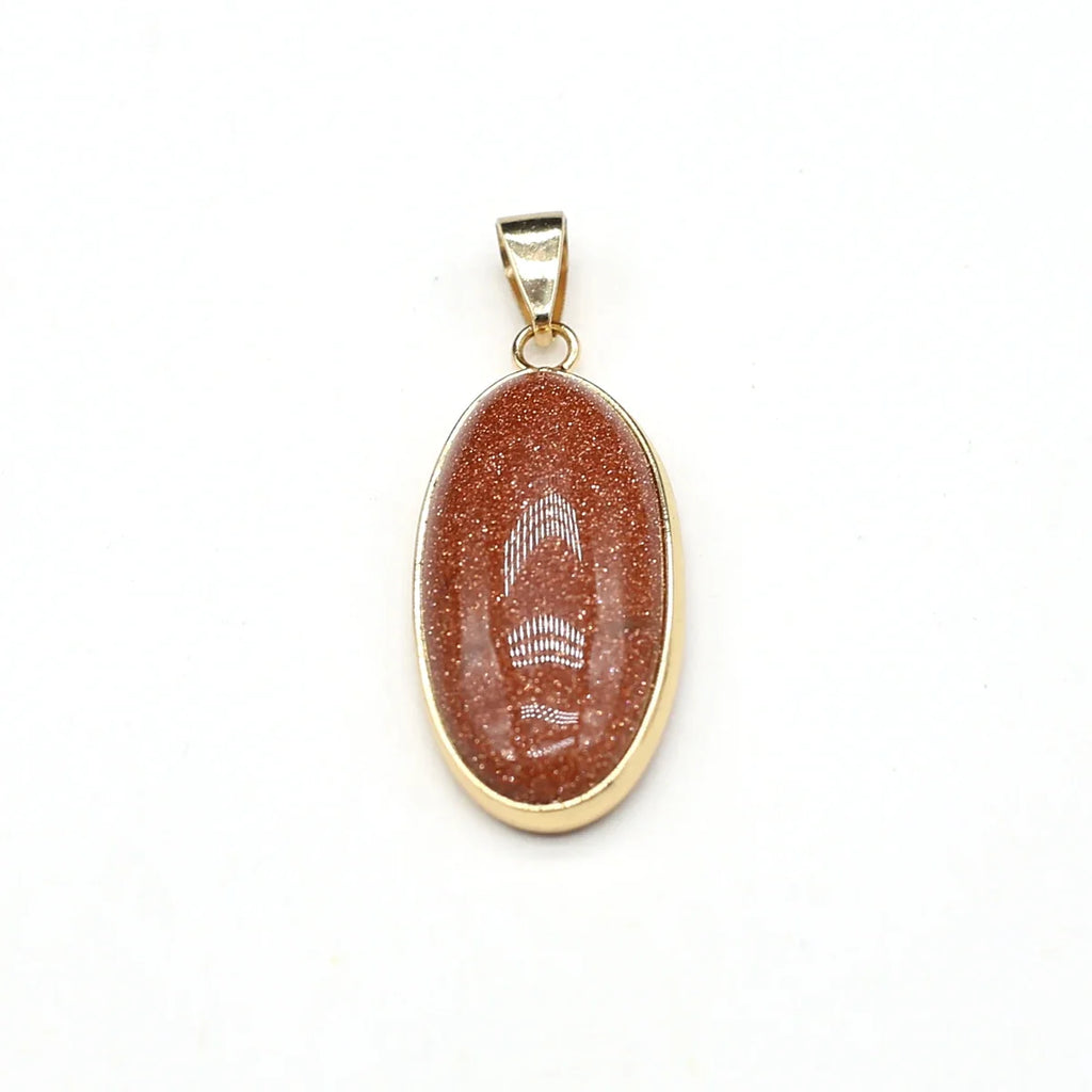 Natural Stone Pendants Grey Agate Unakite Tiger Eye Cabochon Beads Pendant for Jewelry Making DIY Charms Necklace Accessories