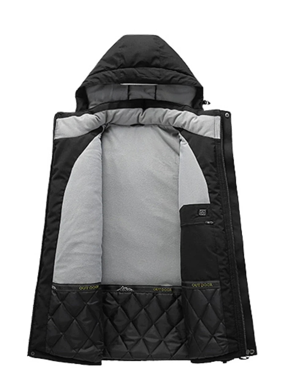 Heating Jackets Men Winter Warm Heated Windbreaker 8 Zones Electric Heated Coat Waterproof Coat Plus Size 5XL Outerwear Male