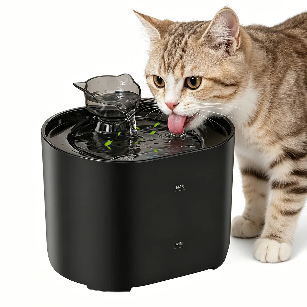 Automatic Cat Water Fountain, 2.2L/74oz Pet Water Fountain, Ultra-quiet, Suitable for Indoor Cats and Dogs, Easy to Clean