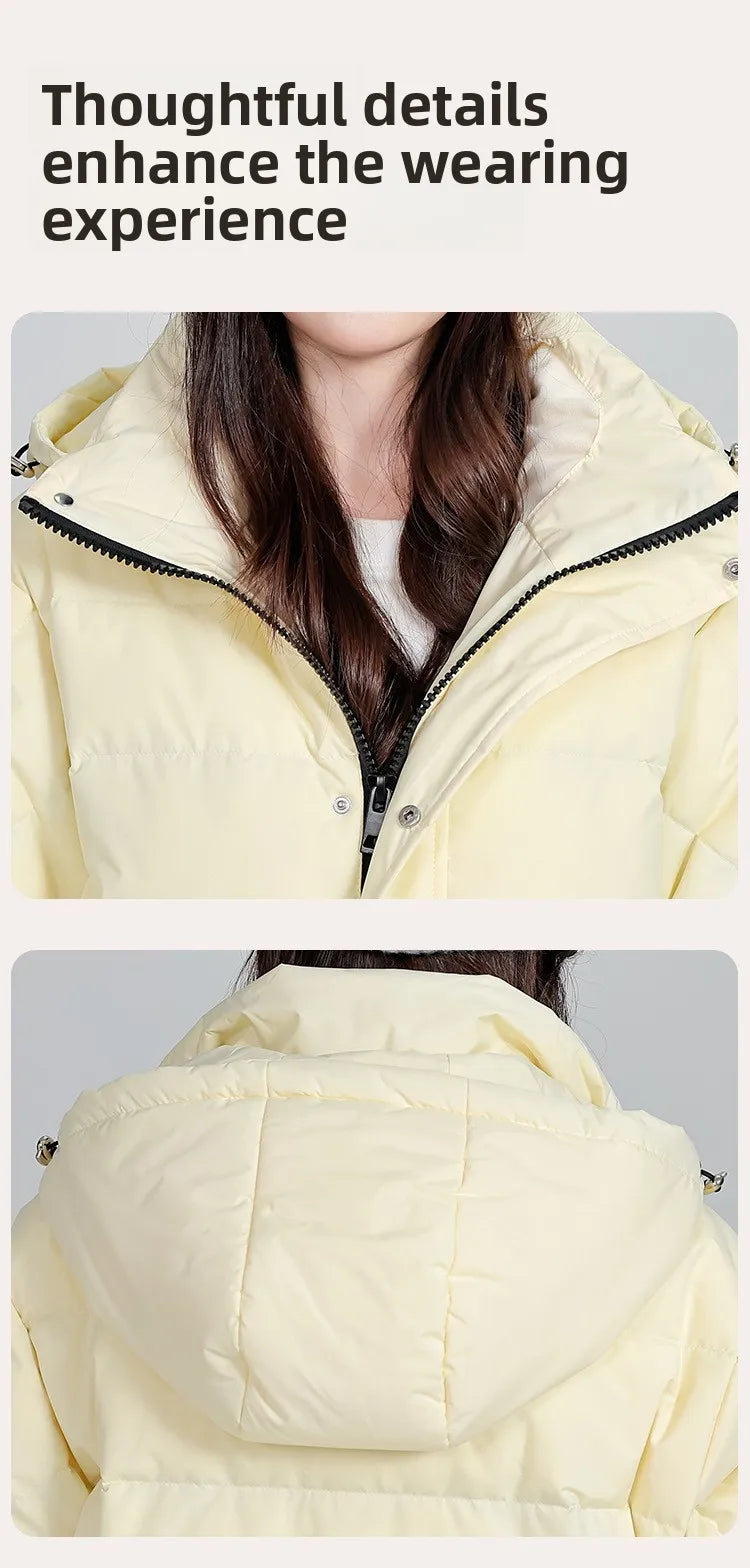 Women's winter down jacket coats Parkas Warm Woman clothes brand luxury Long Padding padded puffer jackets outerwears HXY289