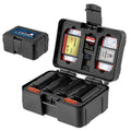 FOMITO Portable Camera Battery Case Memory Card Organizer Holder Waterproof Storage box for Canon Nikon Sony NP-FZ100 Battery