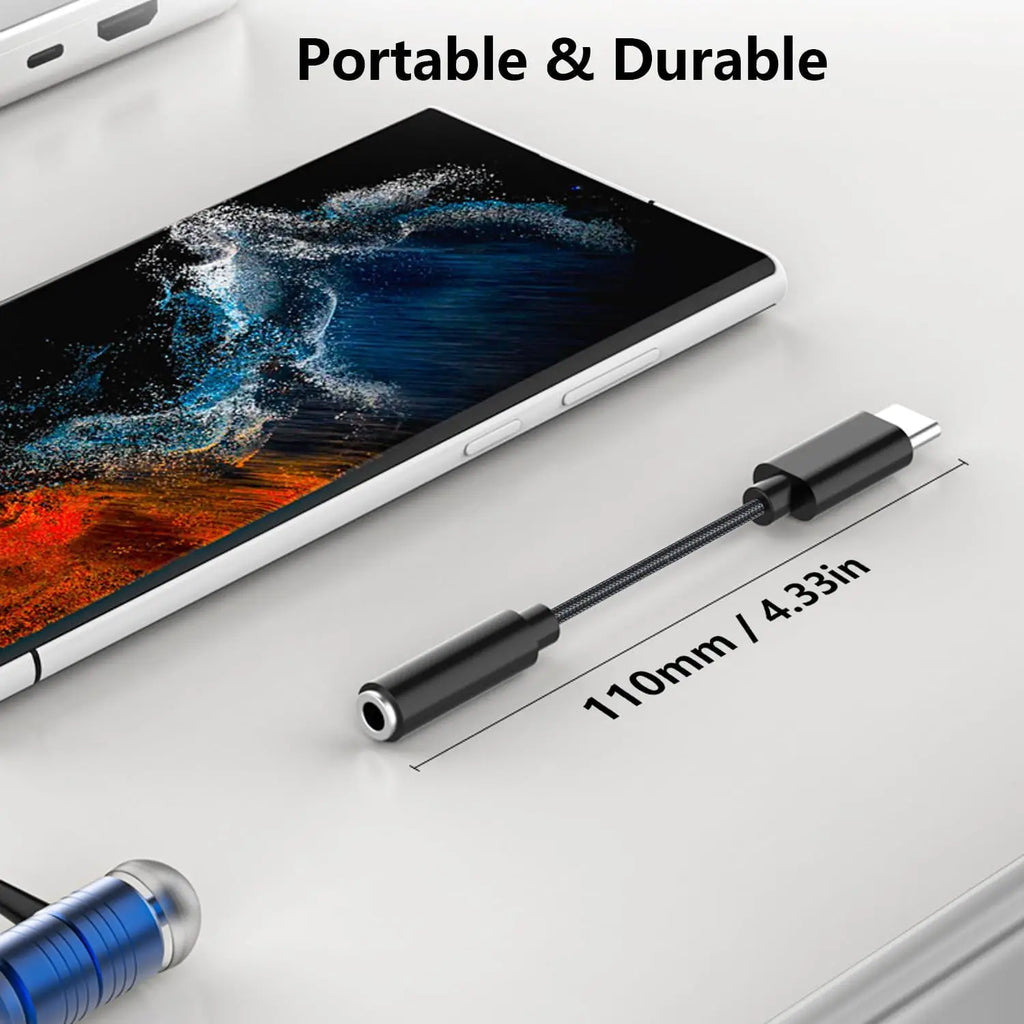 Type C to 3.5mm Headphone Adapter USB-C 3.5 Jack Audio Cable for Huawei P30 Xiaomi Samsung Oneplus Earphone Audio Adapter