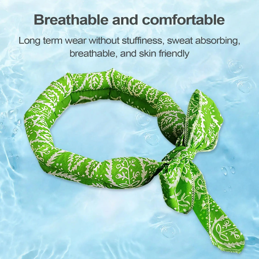 Pet Cooling Scarf Cute Dog Cooling Bandana Adjustable Fast Cooling Cat Cooling Ice Scarf Reusable Cat Collar Pet supplies