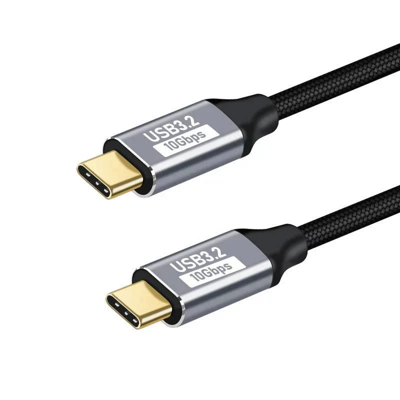100W PD 5A Type USB C 3.1 Gen 2 Male to Female Extension Cord 90 Angle 10Gbps USB C Extender Data Cables Fast Charging Cable